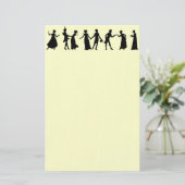 Papeterie Papier de danseurs de Regency (Debout devant)