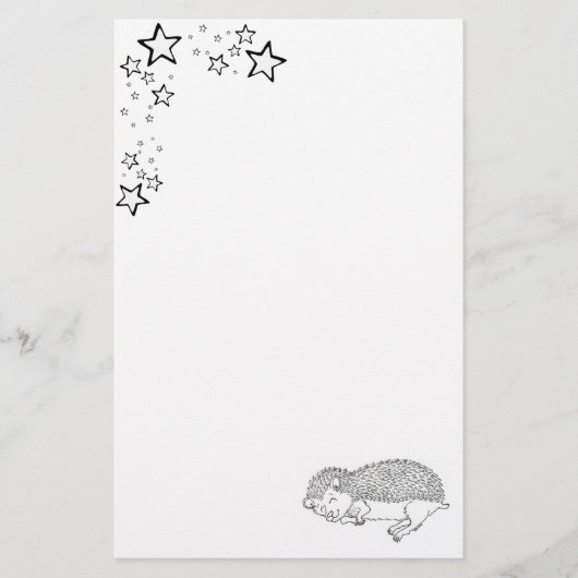 Papeterie Papier de hérisson de sommeil (Devant)