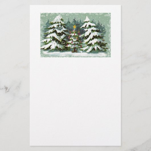 Papeterie Papier de la famille de l'arbre de Noël (Devant)