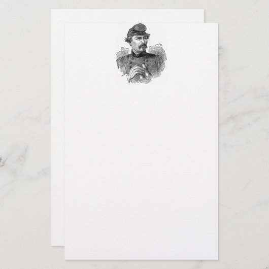 Papeterie Papier de la guerre civile (Devant / Derrière)