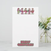 Papeterie Papier de Noël de la Béaire mignonne (Debout devant)