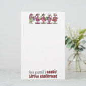 Papeterie Papier de Noël de la Béaire mignonne (Debout devant)