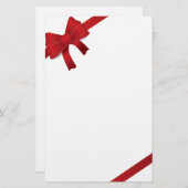 Papeterie Papier de Noël Red Bows (Devant / Derrière)