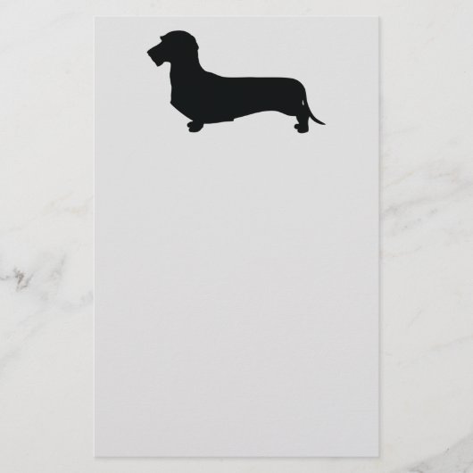 Papeterie Papier de note Dachshund pour cheveux de fil (Devant)