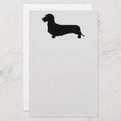 Papeterie Papier de note Dachshund pour cheveux de fil (Devant / Derrière)