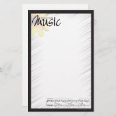 Papeterie Papier de note de musique (Devant / Derrière)