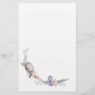 Papeterie Papier de note floral sombre