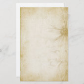 Papeterie Papier de note floral vintage (Devant / Derrière)