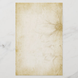Papeterie Papier de note floral vintage