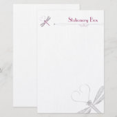 Papeterie Papier de note personnel de libellule (Devant / Derrière)