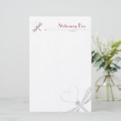 Papeterie Papier de note personnel de libellule (Debout devant)