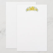 Papeterie Papier de papeterie-Fleurs (Devant / Derrière)