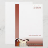 Papeterie Papier de poche de guitare (Devant / Derrière)