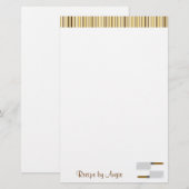 Papeterie Papier de recette de rayures de cuisine (Devant / Derrière)