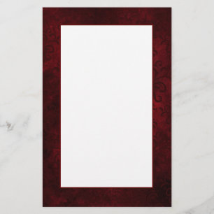 Papeterie Papier d'écriture damassé rouge foncé