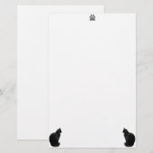 Papeterie Papier d'écriture de chats Silhouetté (Devant / Derrière)