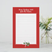 Papeterie Papier d'écriture de l'étoile de Noël (Debout devant)