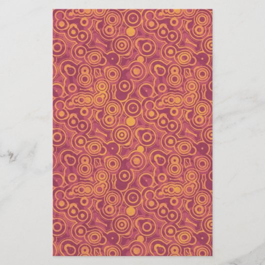 Papeterie Papier du bloc-notes Retro Circles (Devant)