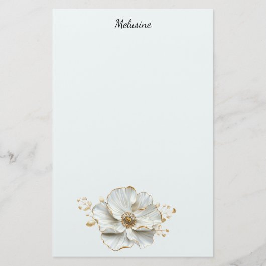 Papeterie Papier en fleurs (Devant)