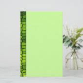 Papeterie Papier en mosaïque verte (Debout devant)
