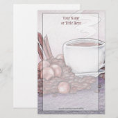 Papeterie Papier en noisette de cannelle (Devant / Derrière)