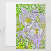 Papeterie Papier fixe Columbine (Devant / Derrière)