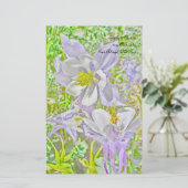 Papeterie Papier fixe Columbine (Debout devant)