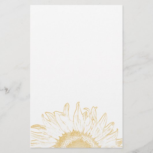 Papeterie Papier graphique en tournesol jaune (Devant)