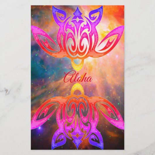 Papeterie Papier Hawaiian Honu Turtle (Devant)