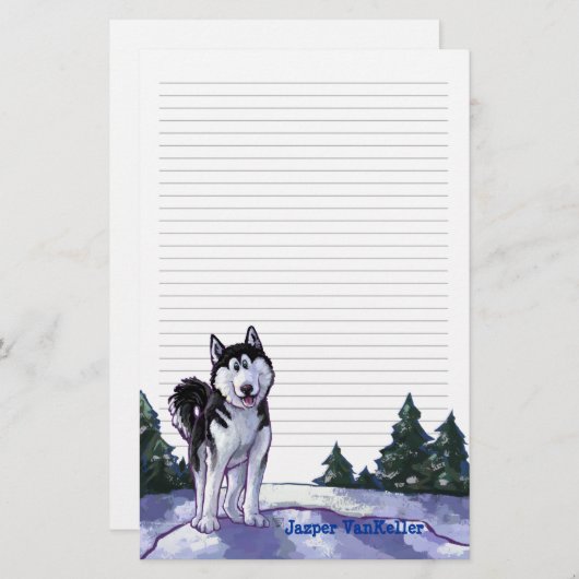 Papeterie Papier Husky (Devant / Derrière)