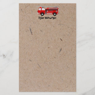 Papeterie Papier Kraft personnalisé pour camion-feu
