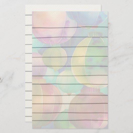 Papeterie Papier Lanternes Papier (Devant / Derrière)