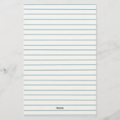 Papeterie Papier ligné bloc-notes de professeur d'art (Dos)