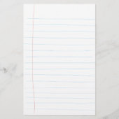 Papeterie Papier ligné dessiné à la main (Dos)