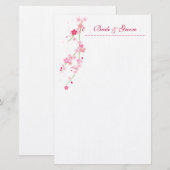 Papeterie Papier Mariage Cherry Blossom (Devant / Derrière)