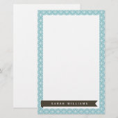 Papeterie Papier Motif bleu clair Fancy Circles (Devant / Derrière)