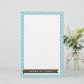 Papeterie Papier Motif bleu clair Fancy Circles (Debout devant)