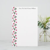 Papeterie Papier Motif rose (Debout devant)