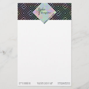 Papeterie Papier Motif symétrique Holographique moderne