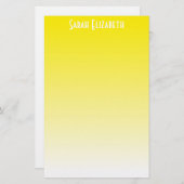 Papeterie Papier Ombre jaune (Devant / Derrière)
