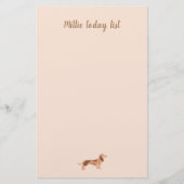 Papeterie Papier Pads note chien mignon dachshund (Devant)