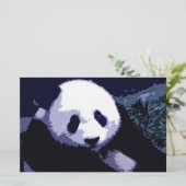 Papeterie Papier Panda Face Pop Art (Debout devant)