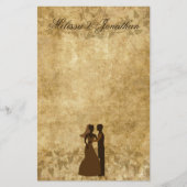 Papeterie Papier papier vintage Mariage Bride Groom (Devant)