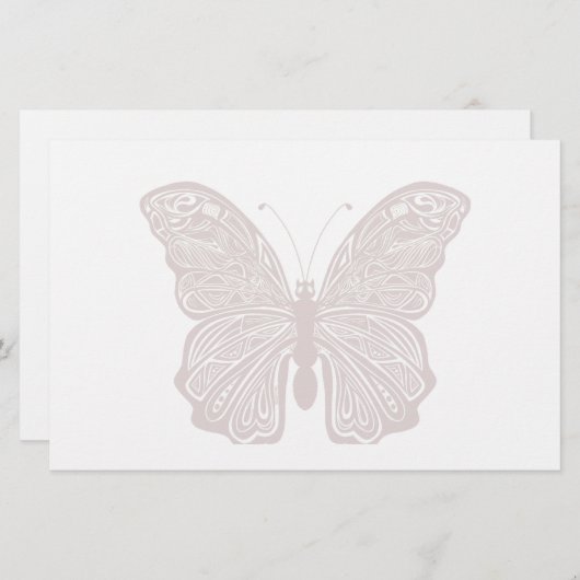 Papeterie Papier papillon (Devant / Derrière)