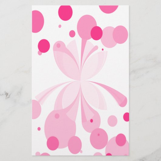 Papeterie Papier papillon Abstrait rose vif (Devant)