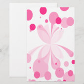 Papeterie Papier papillon Abstrait rose vif (Devant / Derrière)