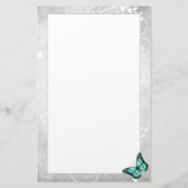 Papeterie Papier papillon Turquoise brillant (Dos)