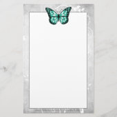 Papeterie Papier papillon Turquoise brillant (Devant)