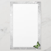 Papeterie Papier papillon vert brillant (Dos)