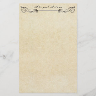 Papeterie Papier Parchemin Grungy Vintage Personnalisé